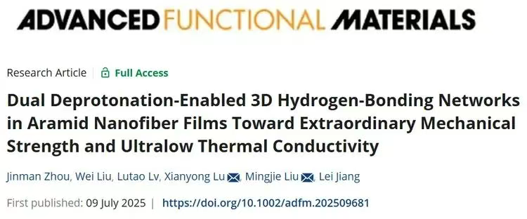 Ultra-Thermal Insulation Aramid Films with 3D Hydrogen Bond Networks -1--bargain aramid fiber