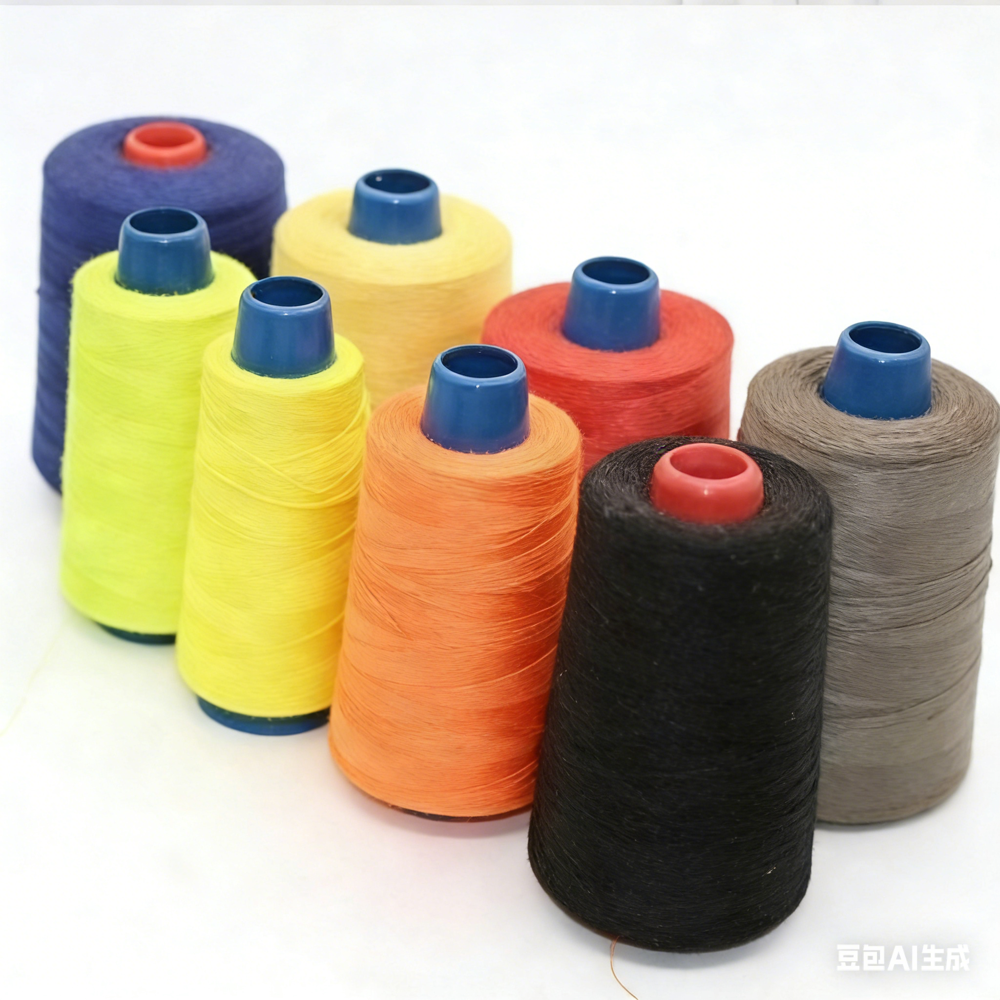 colorful para-aramid fiber spools